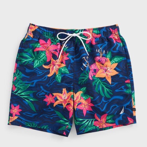 Nautica Other - 8” floral print swim shorts